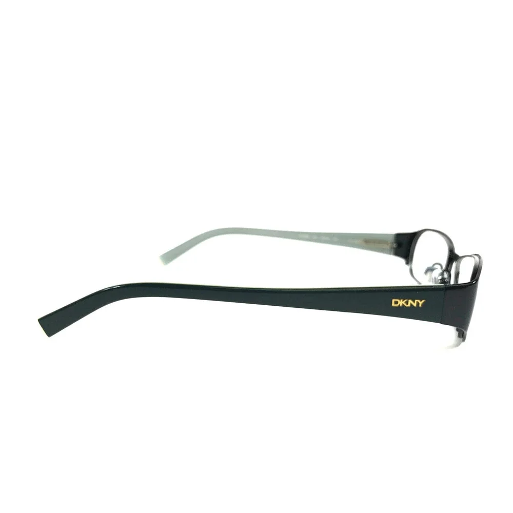 DKNY Petite Eyeglasses Frames DY5576 1111 Black Blue Green Rectangle 51-16-135